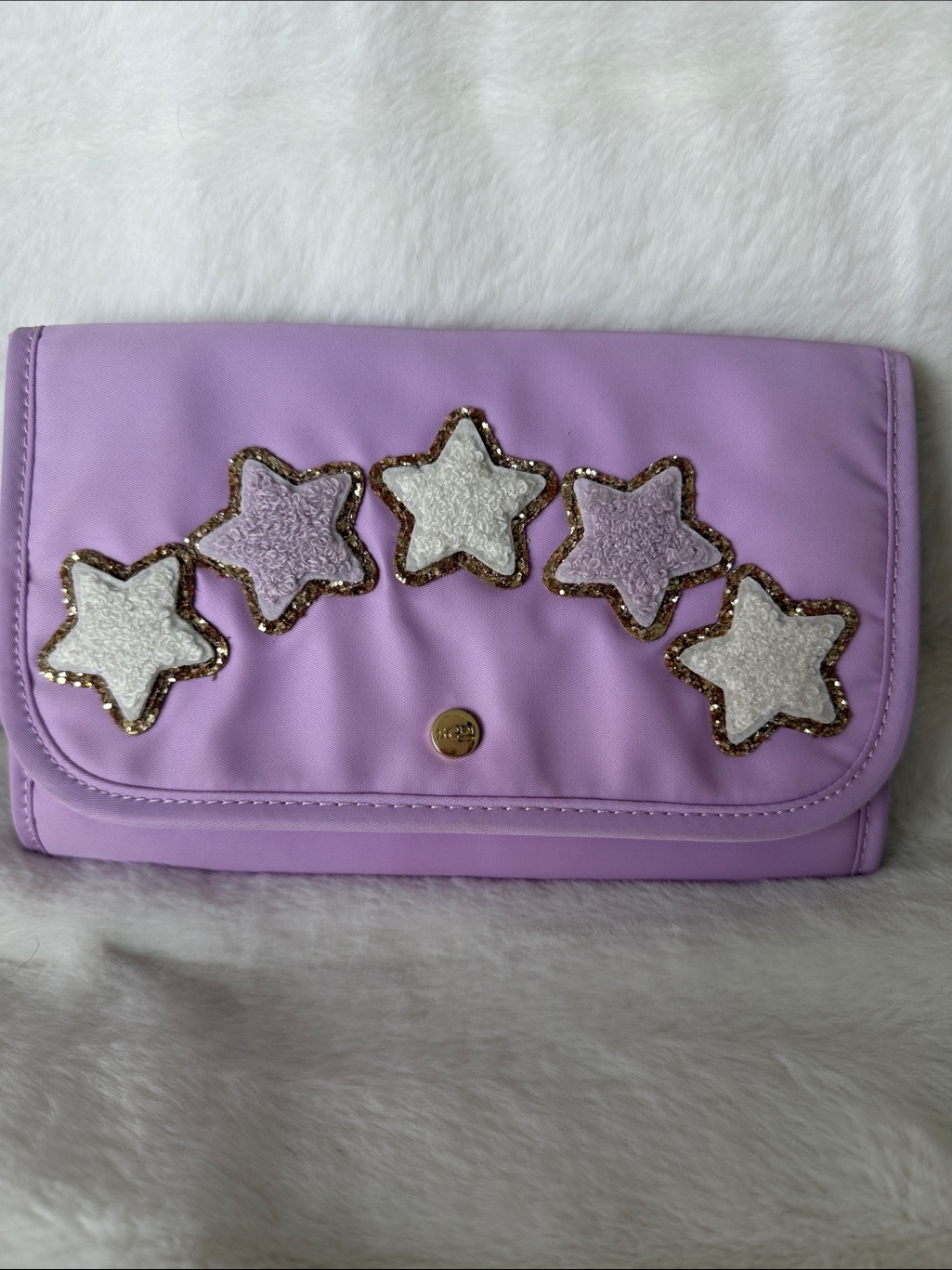 Stoney Clover Lane Jewelry Roll In Grape & 5 Stars Patches
